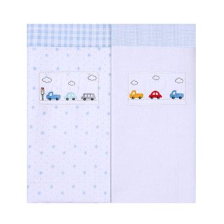 Kit Cueiro Bordados Papi Manta Carros Coloridos - 2 Peças em Oferta na Shopee