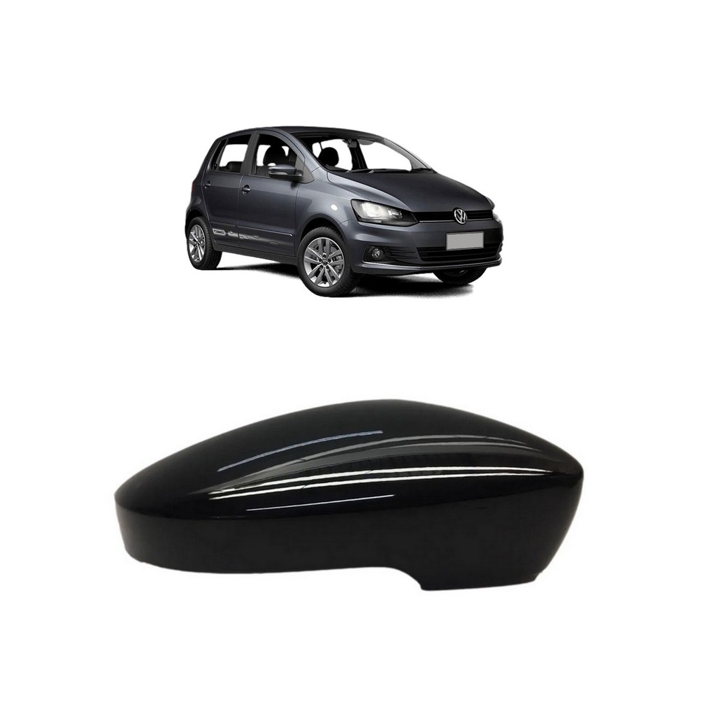 Capa Lisa Com Furo Para Pisca Retrovisor VW Gol G6 UP Polo 2010 a 2011 Lado Passageiro