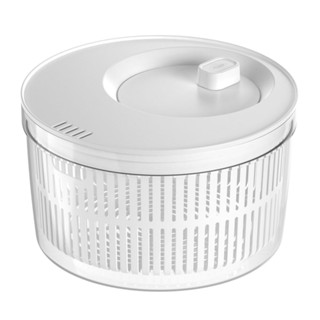 Secador de Salada 5.5 L Organizador Manual Folhas Giratório Legumes Verduras Alface Alimen...