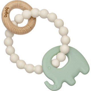 Mordedor Em Silicone E Bambu Elefante Verde Buba em Oferta na Shopee