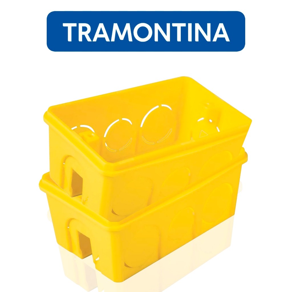 Kit Com 50 Caixa De Luz De Parede Tramontina 4x2 Reforçada