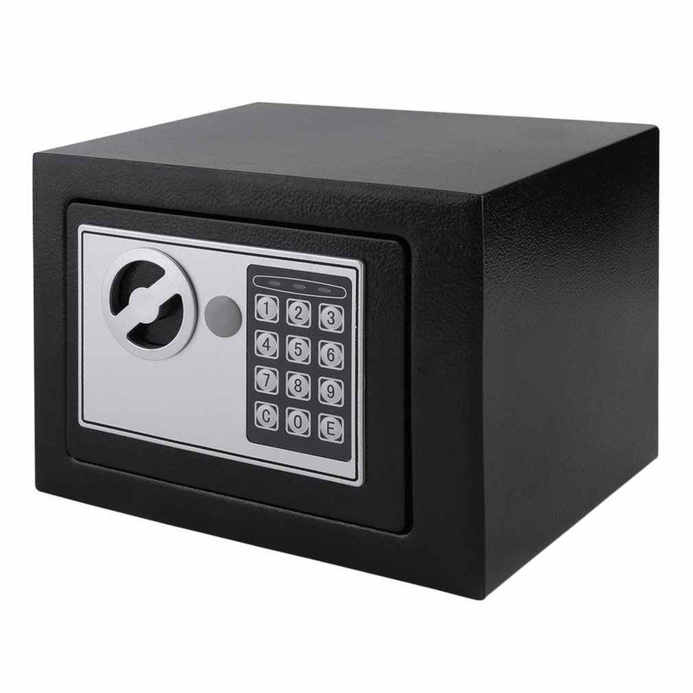 Cofre Eletrônico Digital Teclado Fechadura Eletrônica Senha Chave Aço