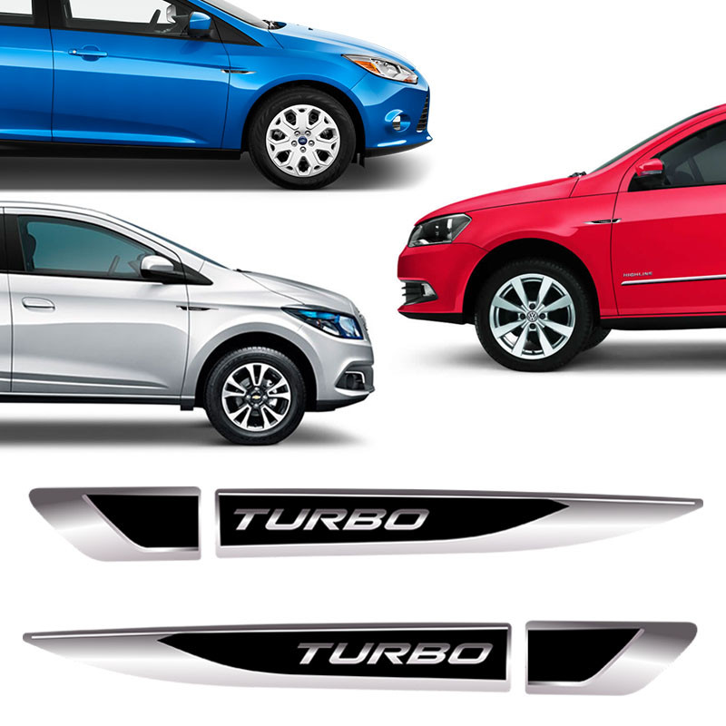 Aplique Lateral Turbo Onix Hb20 Up Polo Emblema Resinado em Oferta na Shopee