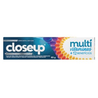 Creme Dental Closeup Multi Vitaminas +12 Benefícios White 85g em Oferta na Shopee