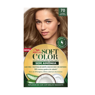 Kit Tintura Soft Color Louro Natural 70 Soft Color em Oferta na Shopee