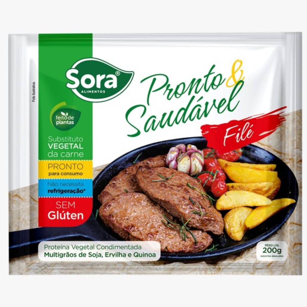 Pronto e Saudavel Filé Vegetal Sora 200g em Oferta na Shopee