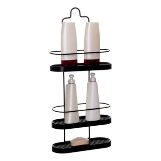 Suporte Para Shampoo Pendurar Registro Banheiro Triplo Preto em Oferta na Shopee