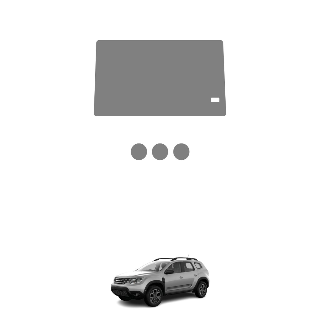 Película PPF Proteção Kit Console Ar Multimídia Renault Duster Intense Plus MT 2021 2022 2023 2024 2025 Transparente TPU