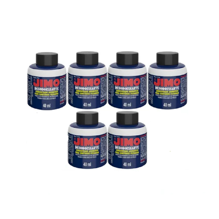Jimo Desodorizante Banheiro Químico Trailer Onibus Barco 6 Unidades 40 ml cada