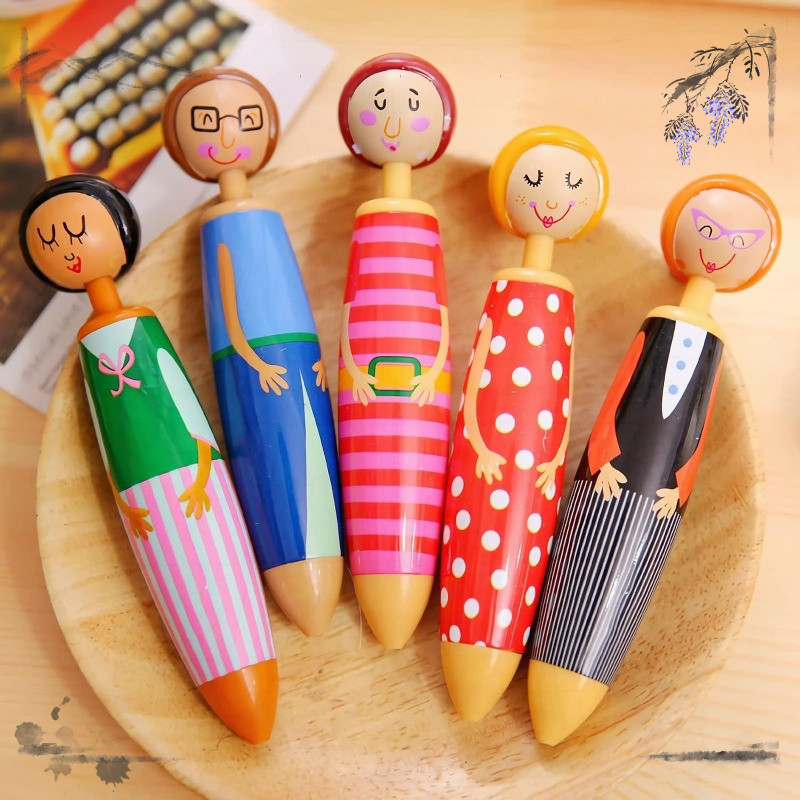 5 Unidades De Canetas Esferográficas Azuis Projetadas Para Bonecas Inovadoras , 0.5 Mm Casa em Oferta na Shopee