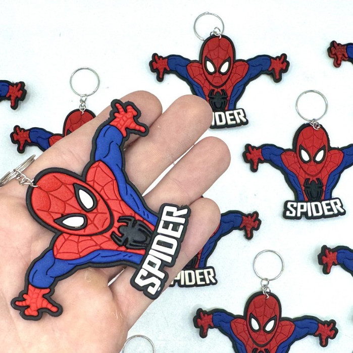 Chaveiro Homem Aranha Super Herói 10un Lembrancinha Marvel Tema Festa