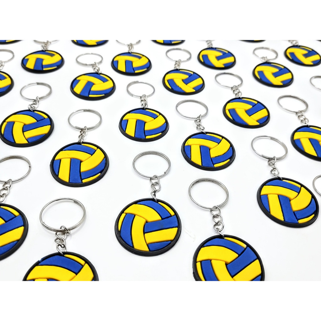 Lembrancinha Bola De Vôlei 10un Chaveirinho Campeonato Esporte Laser Tema Festa novidade em Oferta na Shopee