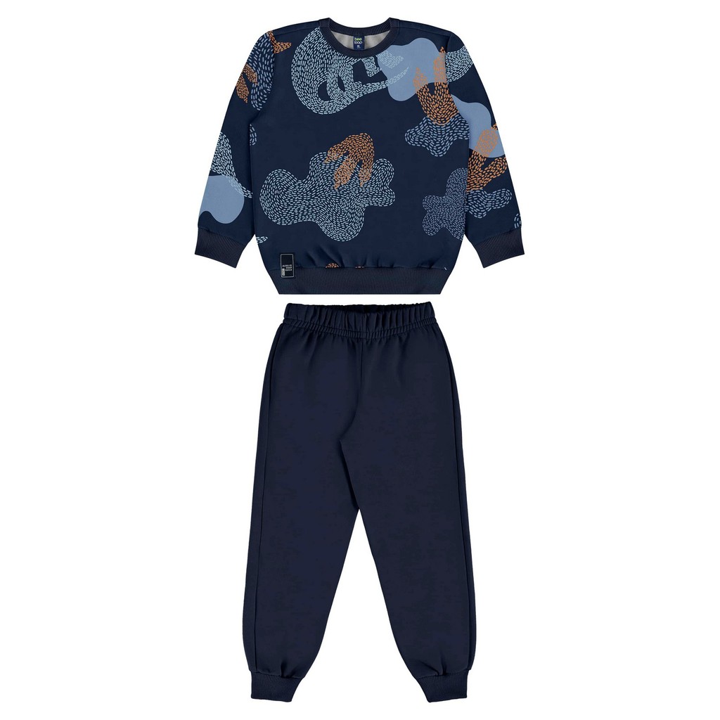 Conjunto com Blusão e Calça Infantil Masculino Bee Loop - Baby & Kids Fashion