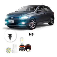 Ultra Led Nano 22000lm Volkswagen Polo 2018-2021 Farol Milha