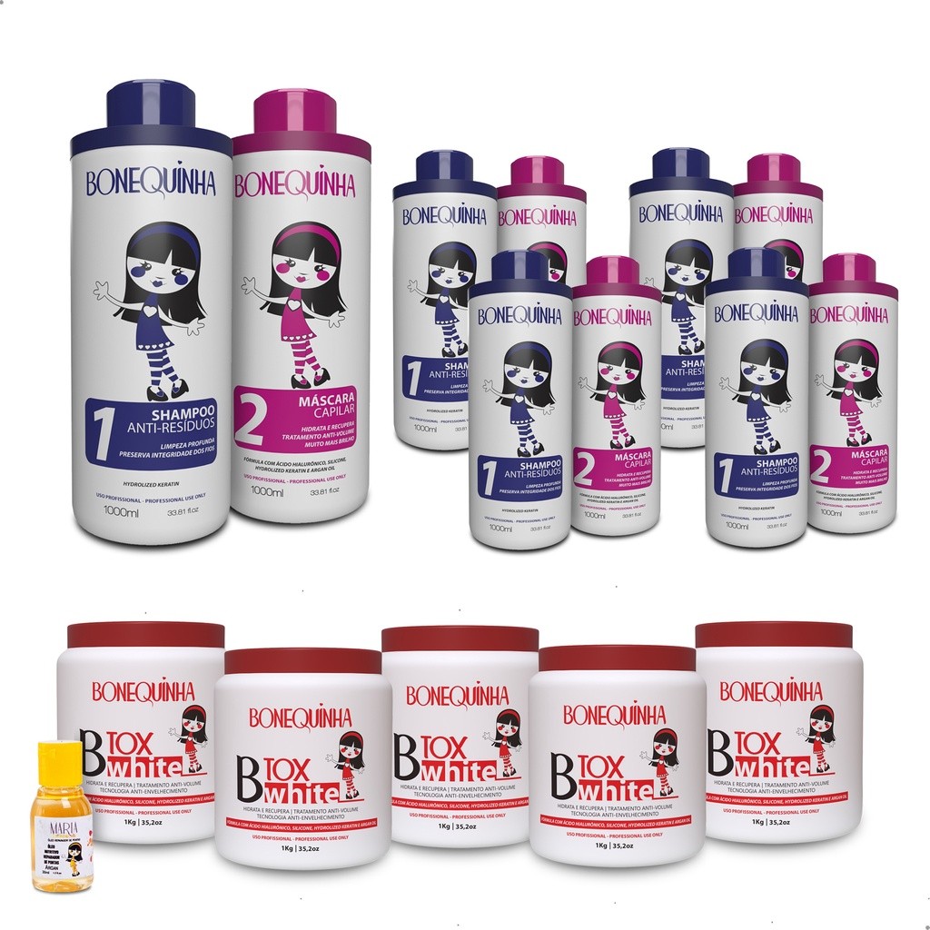 Máscara Bonequinha Escandalosa 10 KIT 10x1 Litro+ Btx White 5 1kg