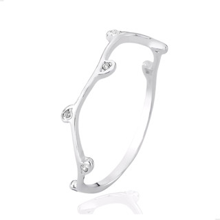 Anel Prata 925 Feminino Ramo com Mini Folhinhas Delicado em Oferta na Shopee