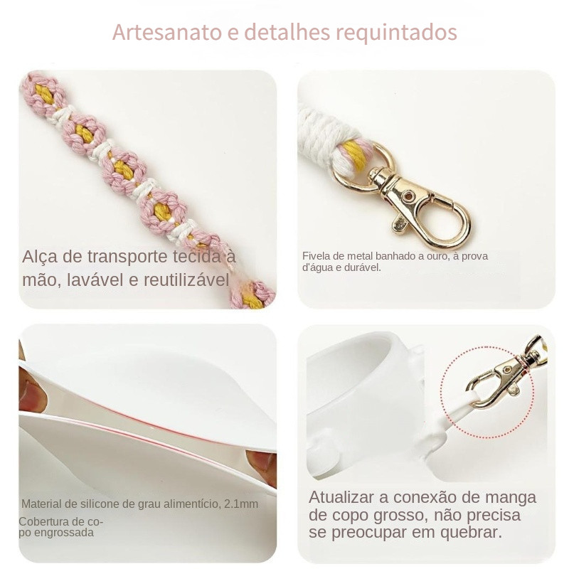 Acessórios para copos 24/32 onças, incluindo alça para garrafa de água, suporte para protetor labial, bota, chaveiros — imagem 2 de 2