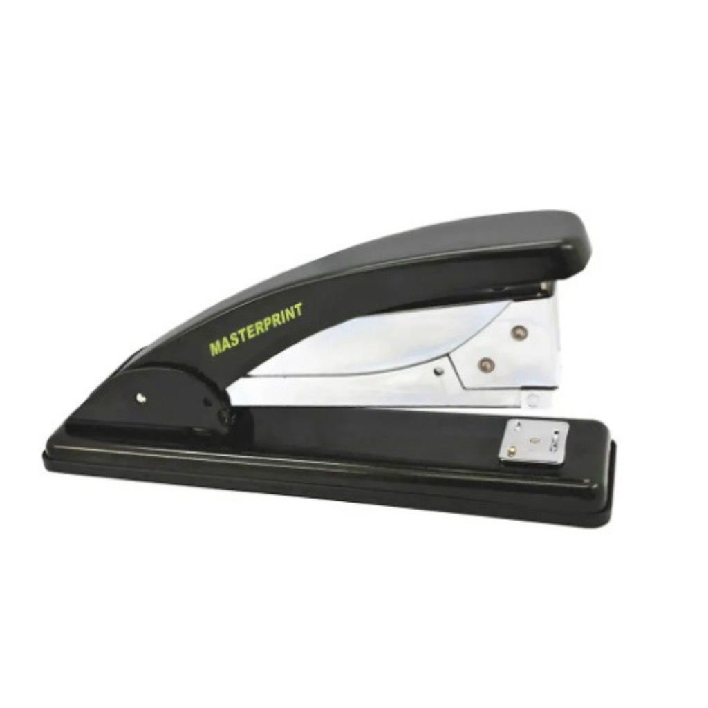 KIT GRAMPEADOR PROFISSIONAL REFORÇADO EM AÇO PRETO 25 FOLHAS + 5000 GRAMPO em Oferta na Shopee