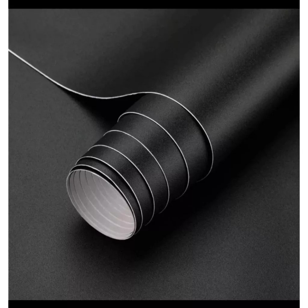 Papel De Parede Adesivo Preto Fosco Para Parede Móveis Geladeiras Eletrodoméstico 5M X 0,45 em Oferta na Shopee