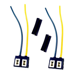 2x Soquete Farol Lâmpada H7 C/fio 1,5mm Super Branca E Xenon