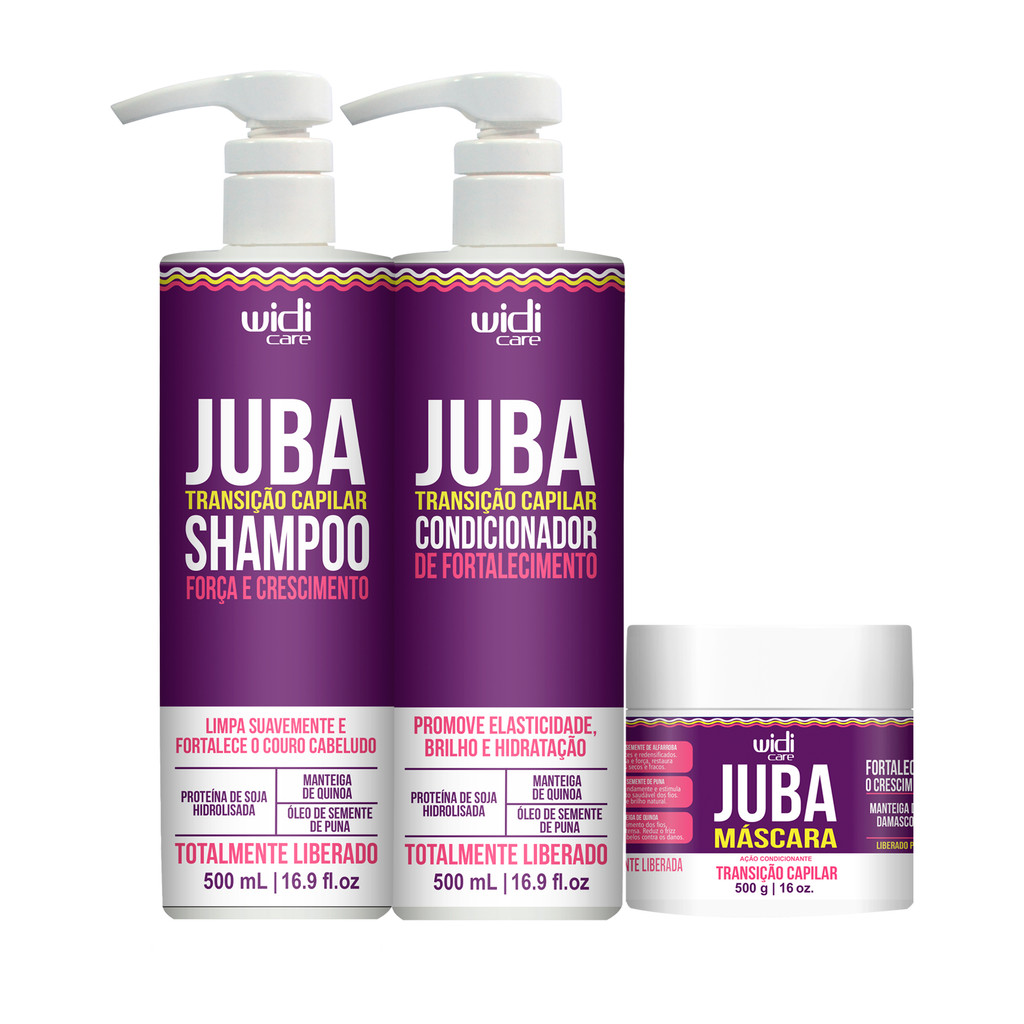 Kit Widi Care Juba Transição Capilar Shampoo Condicionador Máscara em Oferta na Shopee