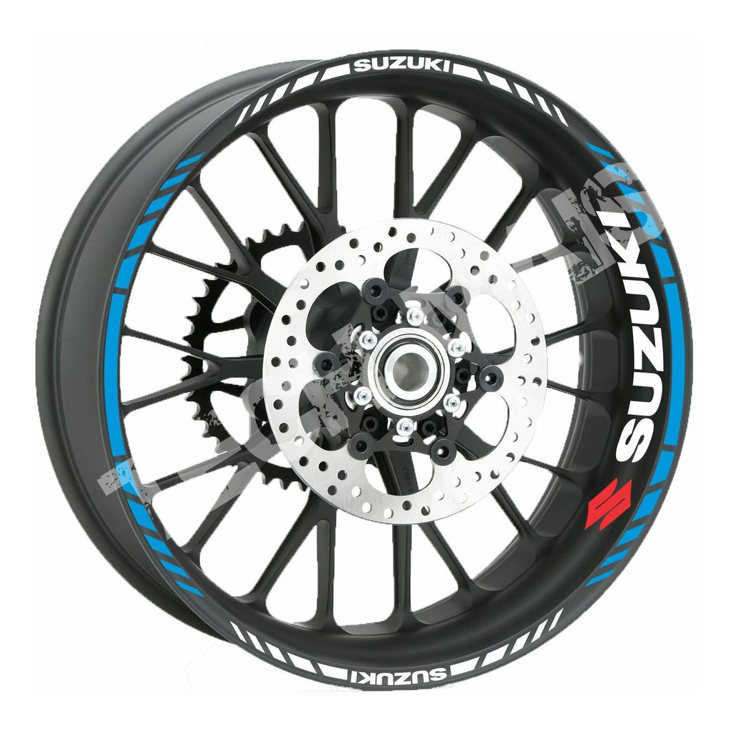 Kit Frisos Adesivos Rodas e Frisos Refletivo Moto Suzuki Todas universal