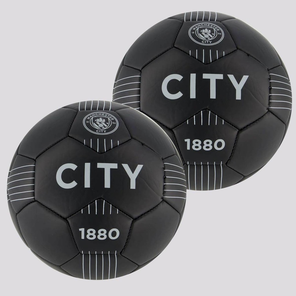 Kit 2 Bolas Machester City Campo Preta