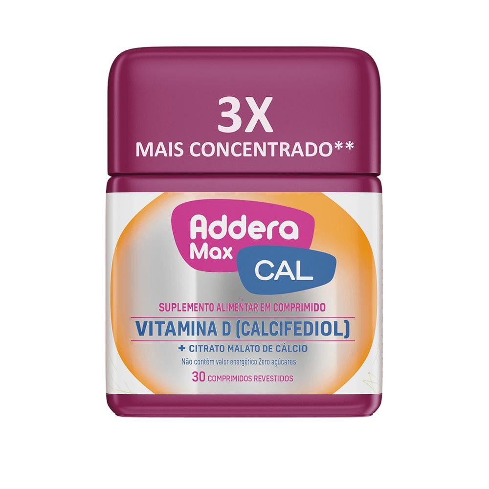 VITAMINA D ADDERA MAX CALCIO  30 COMPRIMIDOS em Oferta na Shopee