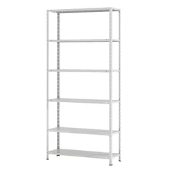 Estante Aço 6 Prateleiras Livros Cozinha Quarto Ea102 Cinza