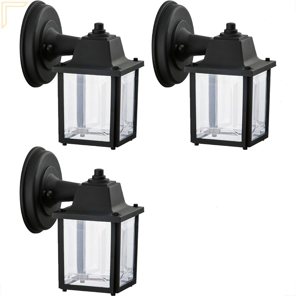 3  Arandela Externa Vintage Colonial Preta alz17