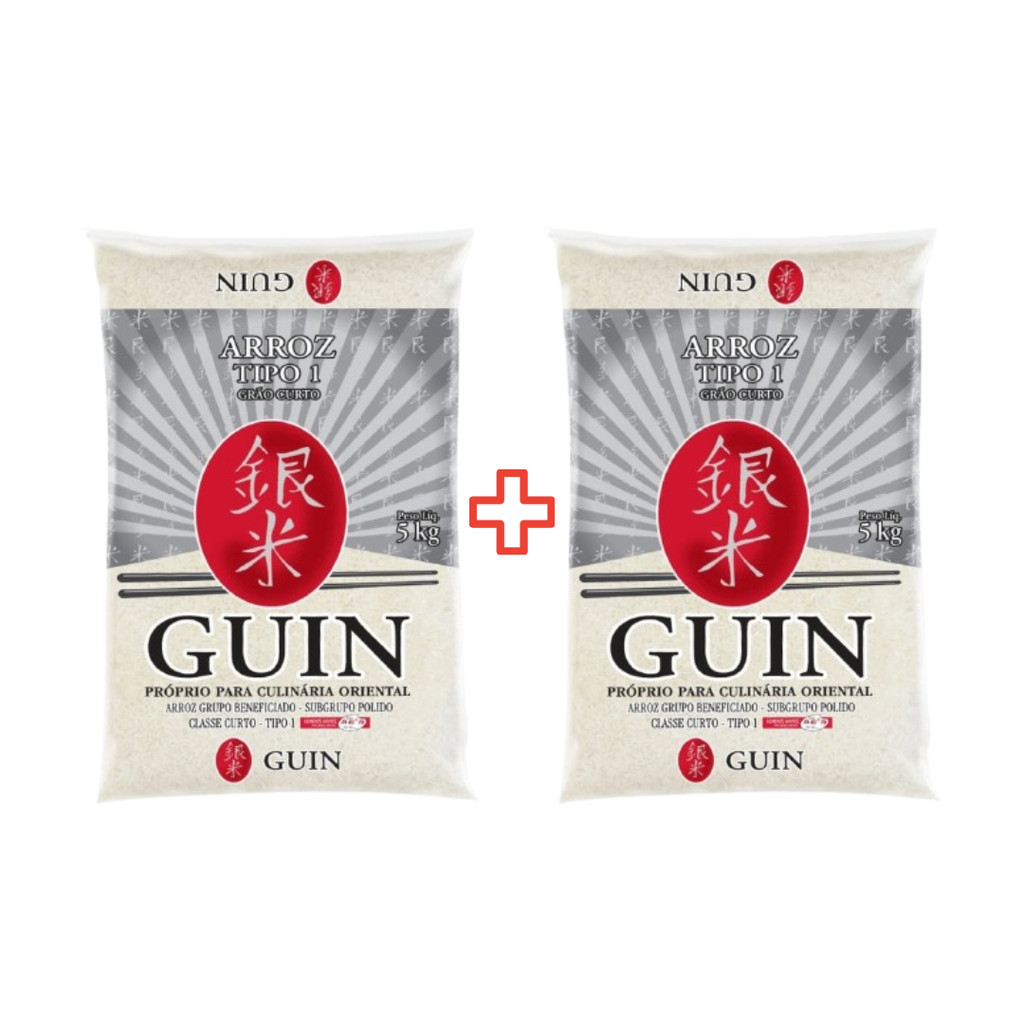 Kit 2 Arroz Japonês Guin Grão Curto 1Kg Kit 2 Arroz Japonês Guin Grão Curto 1Kg