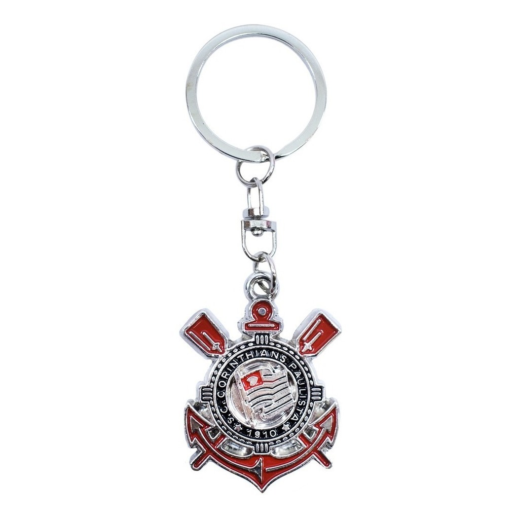 Chaveiro De Metal com Brasão De Time - Corinthians