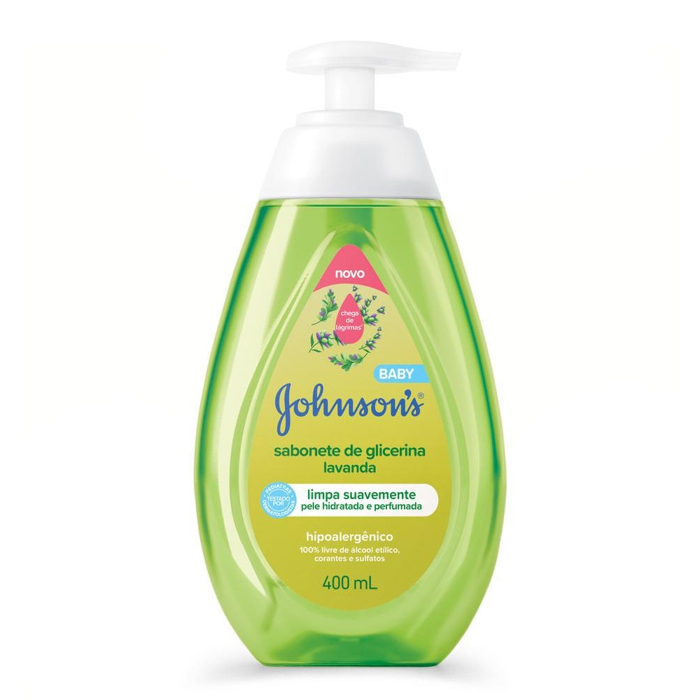 Sabonete Líquido Johnson's Baby Glicerina Lavanda 400ml em Oferta na Shopee