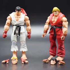 2 Estilos 17cm Anime Jogo De Luta Figura Ação Ken Masters Hoshi Ryu PVC Kawaii Brinquedos Bonecas Decoração Do Quarto Pr