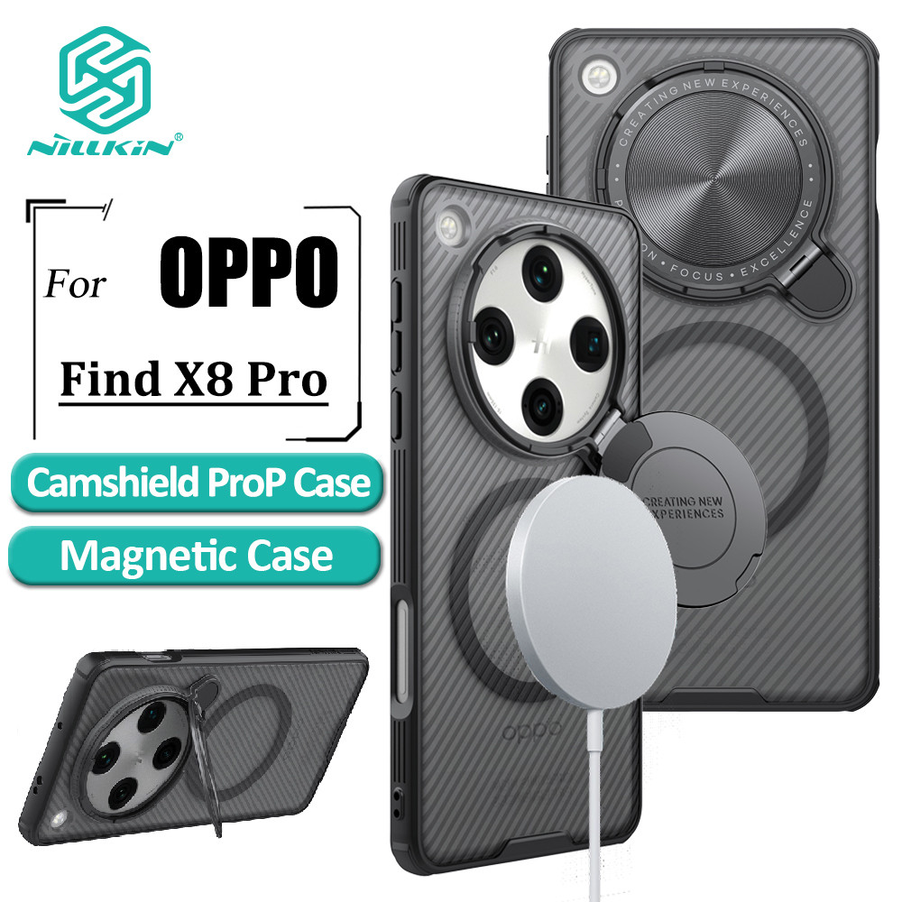 Nillkin Capa Magnética Transparente Para Oppo Find X8 Pro De Telefone Com Lente Flip Protetora - Mobile & Gadgets