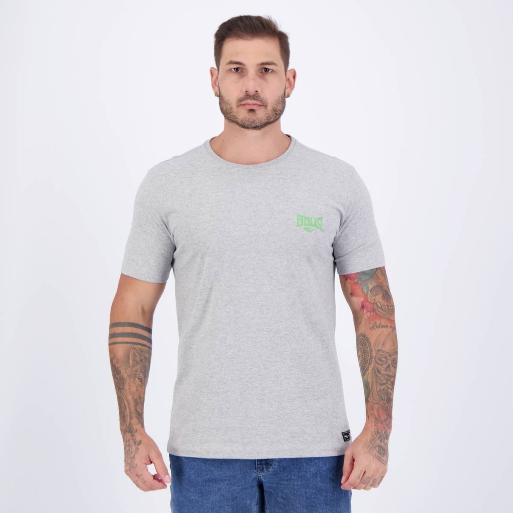 Camiseta Everlast Cinza em Oferta na Shopee