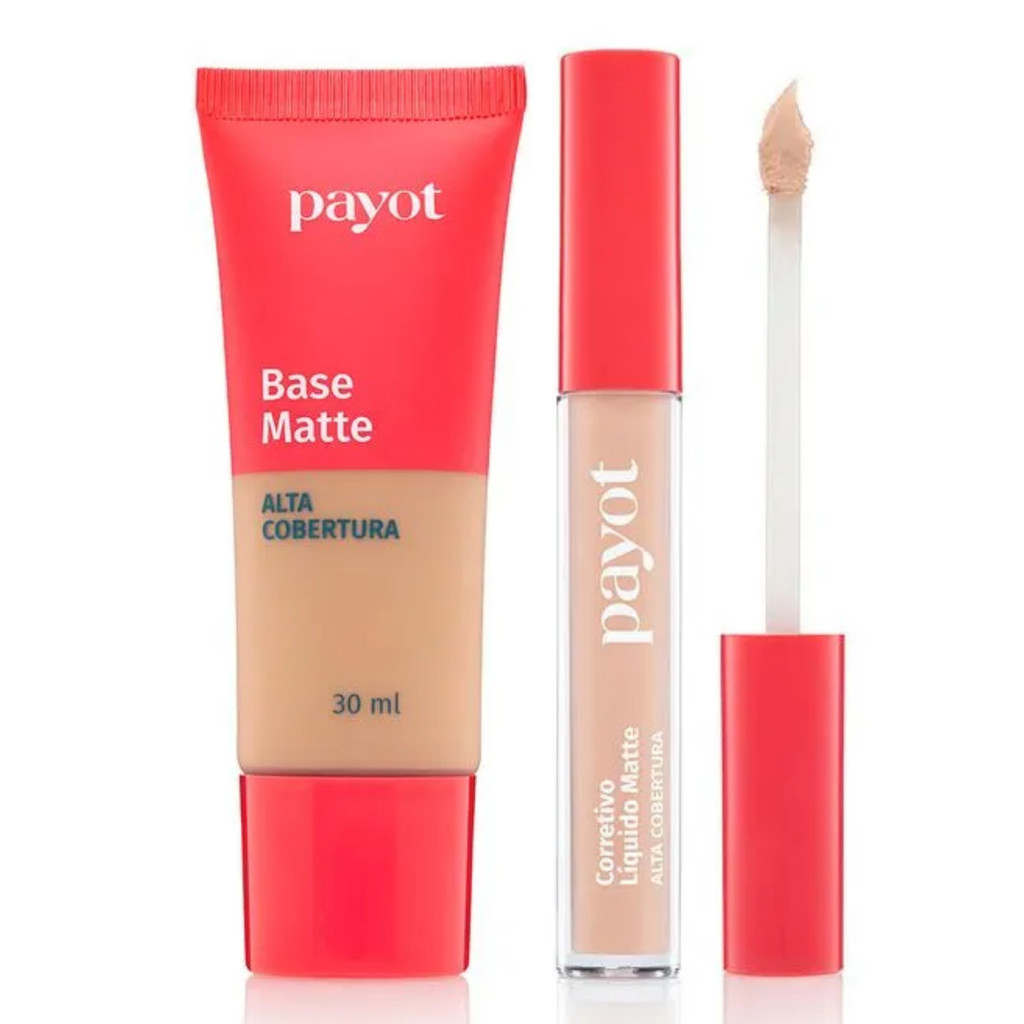 Kit Base 3.0 + Corretivo 1.5 Matte Alta Cobertura - Payot