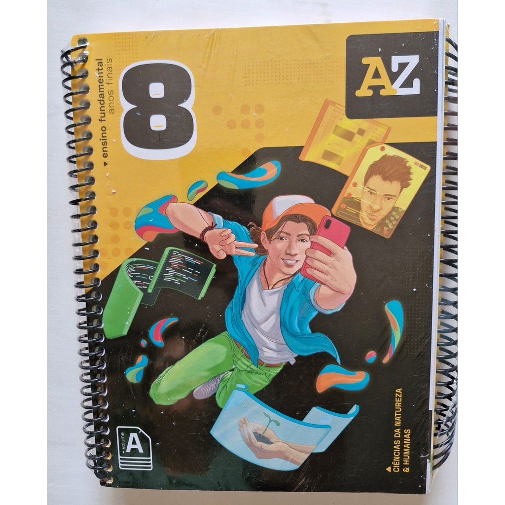 LIVRO, KIT(2), AZ KIT FUNDAMENTAL, ANOS FINAIS, 8° ANO, VOLUME A, 1 CIÊNCIAS E HUMANAS, 2 MATEMÁTICA E LINGUAGENS - NOVO