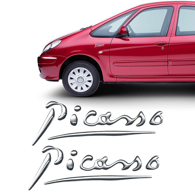Par Adesivos Picasso Citroen Xsara Emblema Lateral Resinado
