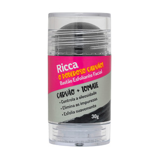 Bastão Esfoliante Facial Ricca O Poderoso Carvão! 30g em Oferta na Shopee