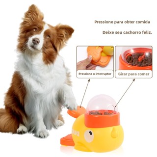 [Promoção] Brinquedo dispensador de comida para gatos Patinho Amarelo, brinquedo interativ...