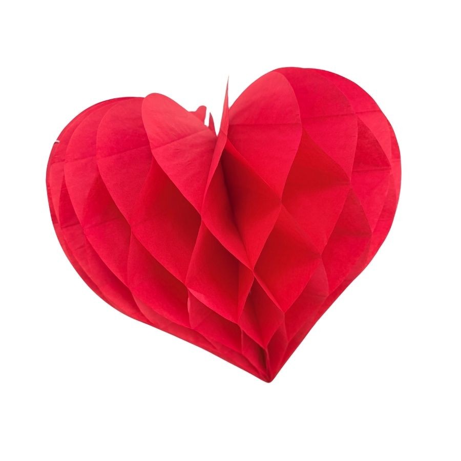 Coração Colmeia De Papel - 20x19,5cm - 1 unidade - Rizzo em Oferta na Shopee