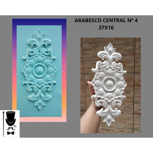 Molde Forma Arabesco de gesso Arabesco Central N°4 37x16 em Oferta na Shopee