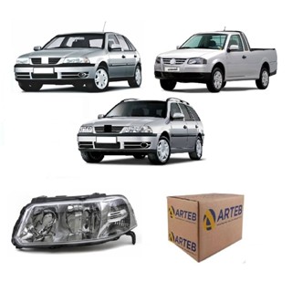 Farol Gol Parati G3 1999 A 2005 H4 Arteb Esq em Oferta na Shopee