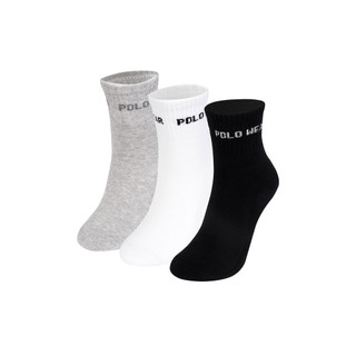 Kit 3 Pares de Meias Femininas Cano Alto Polo Wear Sortido em Oferta na Shopee