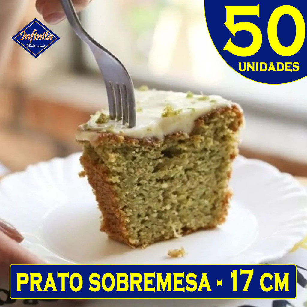 Kit 10 a 50 Pratos sobremesa de plástico redondo pétala festa churrasco 17cm em Oferta na Shopee