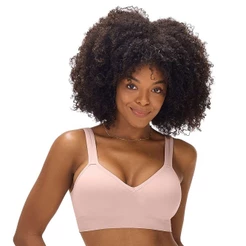 Sutiã Comfort Duplo Alças Largas Reguláveis com Bojo sem Costura Blush Zee Rucci
