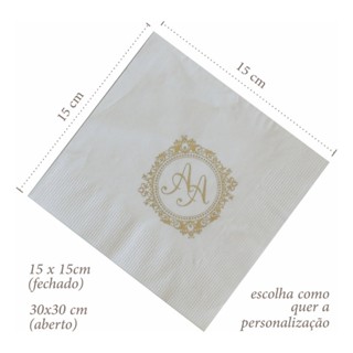 200 Guardanapos Personalizados 30x30cm Folha Dupla Eventos, Casamentos, Festas, Aniversarios em Oferta na Shopee
