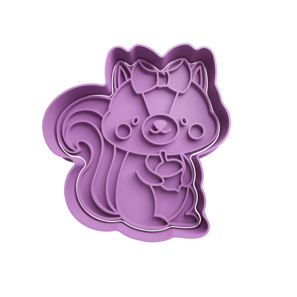 Cortador De Biscoito Esquilo com Moinho - Animais, Esquilo