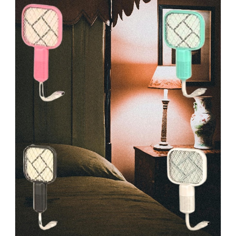 Raquete USB Anti-Mosquito Portátil Armadilha Mata Mosquitos Com a Luz UV em Oferta na Shopee